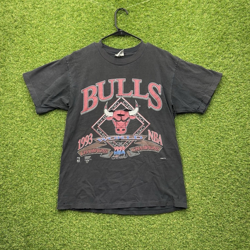Vintage Chicago Bulls Championship Shirt Mens Large Faded Single Stitch 1993